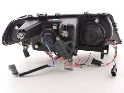 Scheinwerfer Set BMW 3er E46 Coupe/Cabrio Bj. 98-02 schwarz