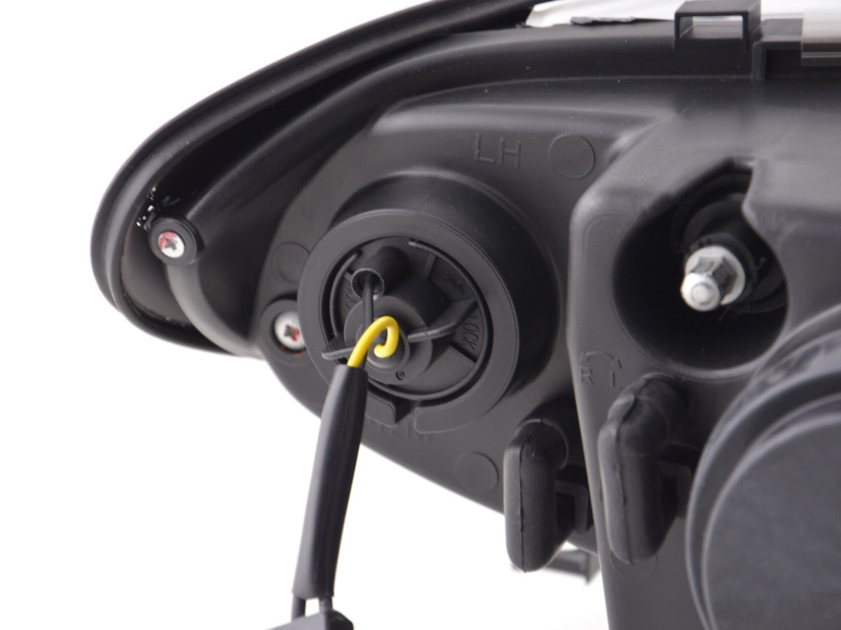 Scheinwerfer Set Angel Eyes BMW 3er E46 Limo/Touring  02-05 chrom für Rechtslenker