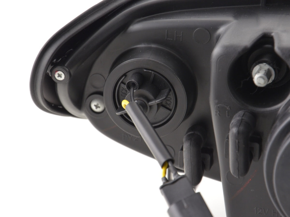 Scheinwerfer Set Angel Eyes BMW 3er E46 Limo/Touring  02-05 schwarz für Rechtslenker