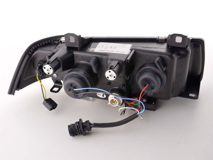Scheinwerfer Set Daylight LED Tagfahrlicht BMW 3er E36 Limousine Bj. 92-98 schwarz