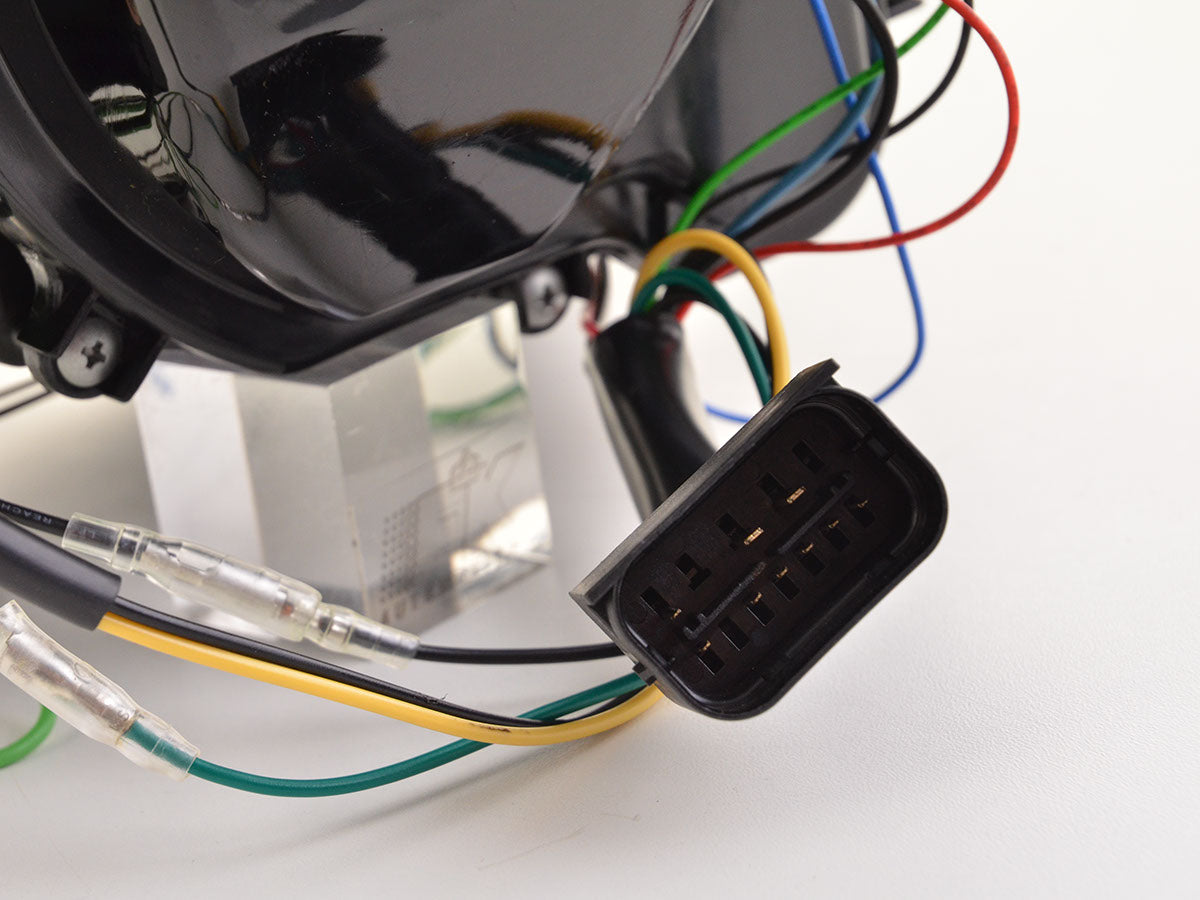 Scheinwerfer Set Daylight LED TFL-Optik BMW 3er E90/E91  05-08 schwarz