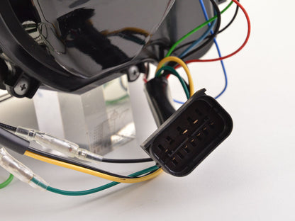 Scheinwerfer Set Daylight LED TFL-Optik BMW 3er E90/E91  05-08 schwarz