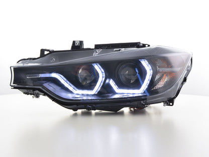 Scheinwerfer Set Daylight LED Tagfahrlicht BMW 3er F30/F31 Limo/Touring Bj. 11-15 schwarz