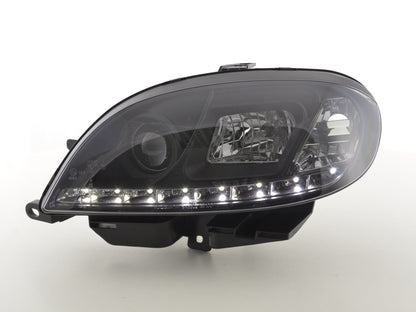 Scheinwerfer Set Daylight LED TFL-Optik Citroen Saxo Bj. 00-02 schwarz