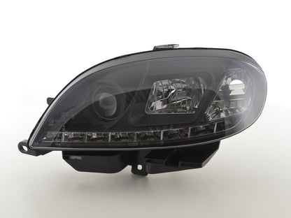Scheinwerfer Set Daylight LED TFL-Optik Citroen Saxo Bj. 00-02 schwarz