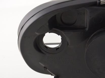 Scheinwerfer Set Daylight LED TFL-Optik Citroen Saxo Bj. 00-02 schwarz