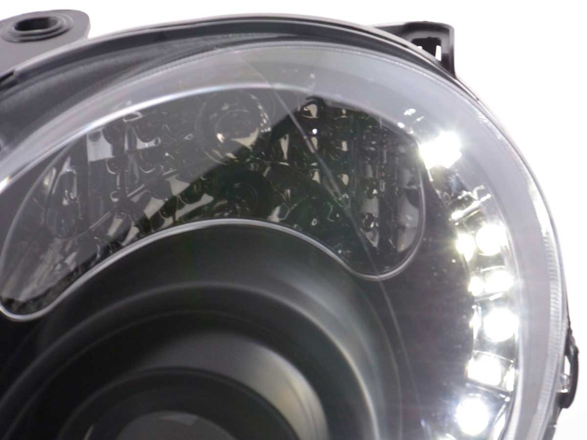 Scheinwerfer Set Daylight LED TFL-Optik Fiat 500  07- schwarz