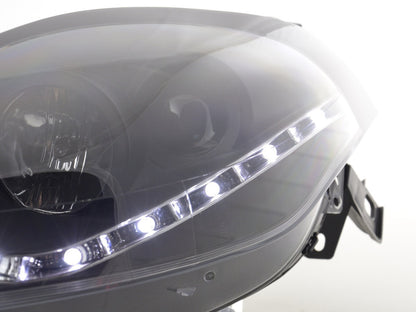 Scheinwerfer Set Daylight LED TFL-Optik Fiat Bravo Typ 198  07- schwarz