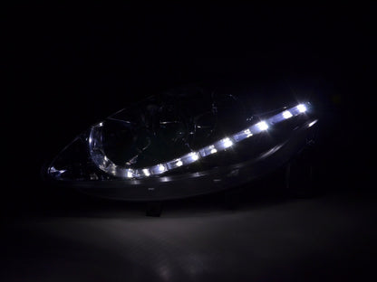 Scheinwerfer Set Daylight LED TFL-Optik Fiat Bravo Typ 198 Bj. 07- chrom