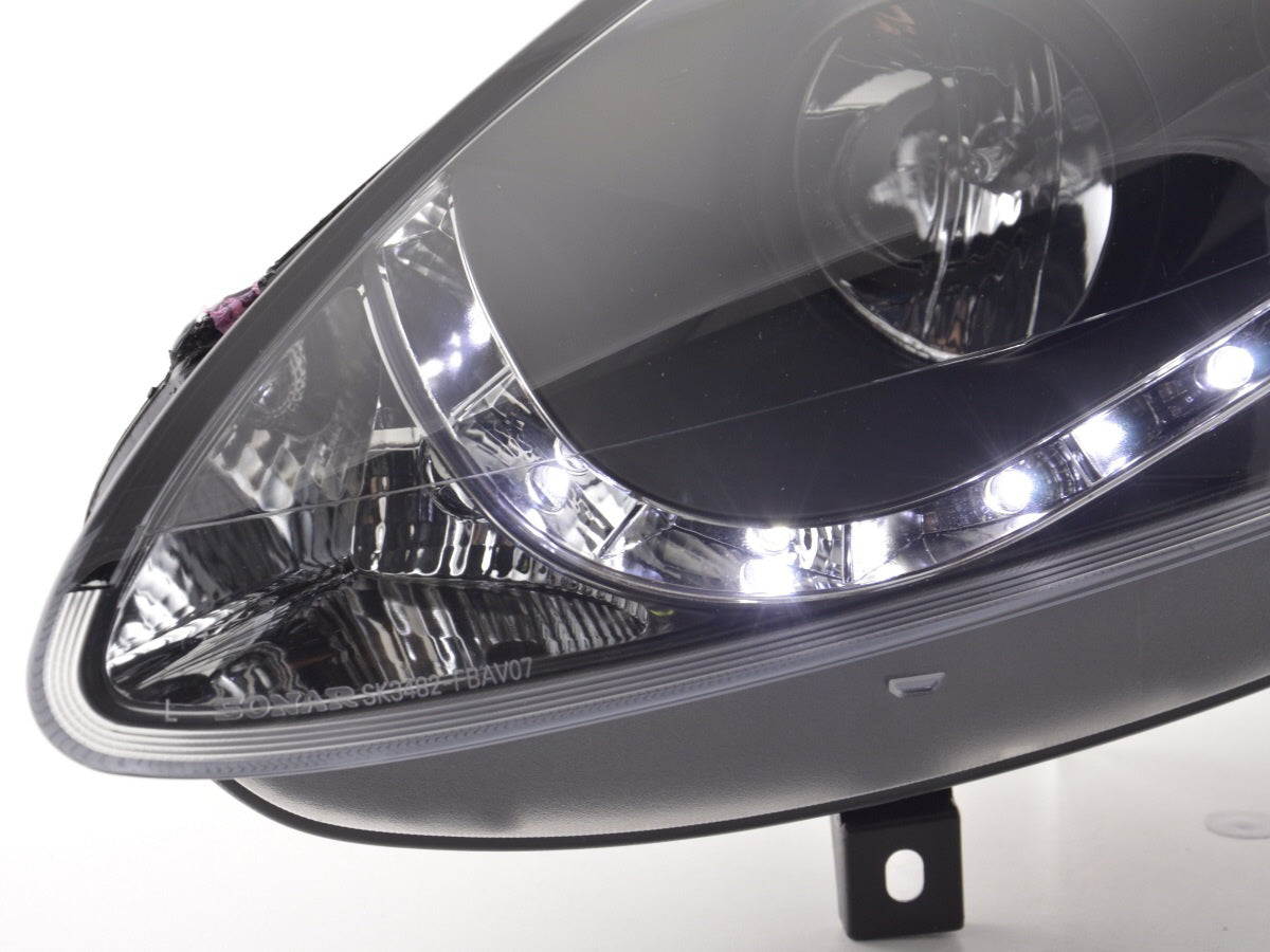 Scheinwerfer Set Daylight LED TFL-Optik Fiat Bravo Typ 198  07- schwarz