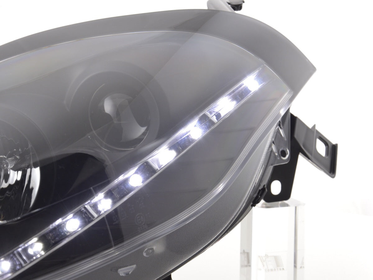 Scheinwerfer Set Daylight LED TFL-Optik Fiat Bravo Typ 198  07- schwarz