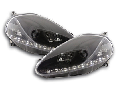 Scheinwerfer Daylight gebraucht Fiat Grande Punto Typ 199 Bj. 05-08 schwarz