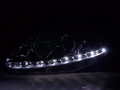 Scheinwerfer Set Daylight LED TFL-Optik Fiat Grande Punto Typ 199 Bj. 08- chrom