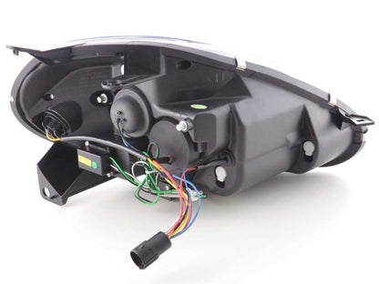 Scheinwerfer Set Daylight LED TFL-Optik Fiat Grande Punto Typ 199 Bj. 08- schwarz