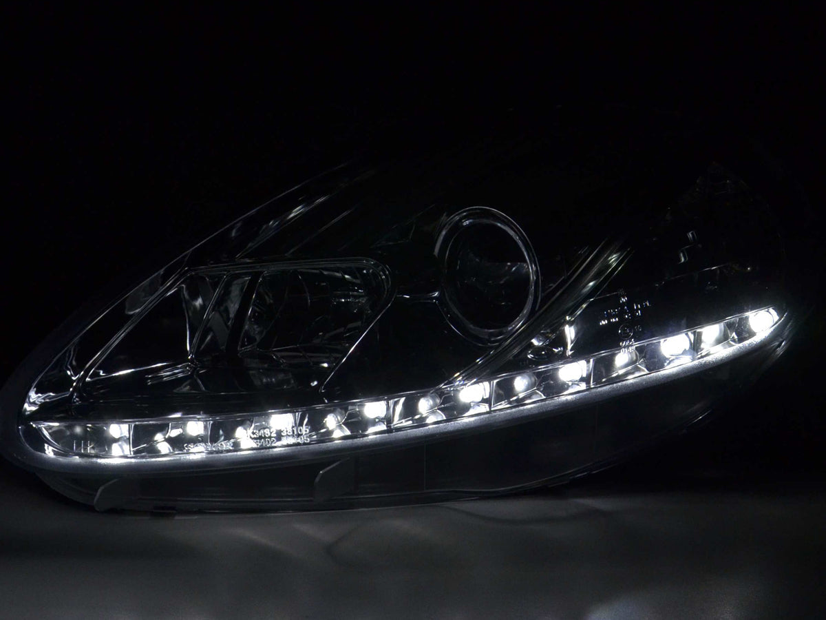 Scheinwerfer Set Daylight LED Tagfahrlicht Fiat Grande Punto 199 Bj. 05-08 chrom
