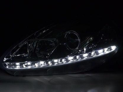 Scheinwerfer Set Daylight LED Tagfahrlicht Fiat Grande Punto 199 Bj. 05-08 chrom