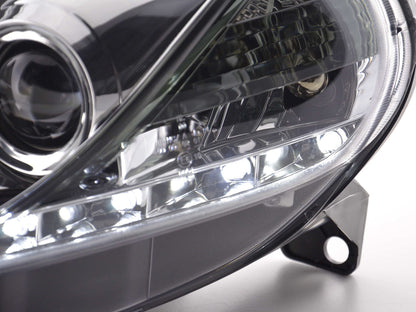 Scheinwerfer Set Daylight LED Tagfahrlicht Fiat Grande Punto 199 Bj. 05-08 chrom