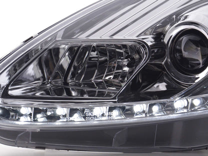 Scheinwerfer Set Daylight LED Tagfahrlicht Fiat Grande Punto 199 Bj. 05-08 chrom