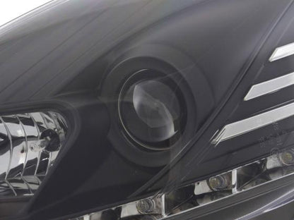 Scheinwerfer Set Daylight LED Tagfahrlicht Fiat Punto Evo  09- schwarz