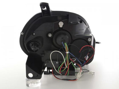 Scheinwerfer Set Daylight LED Tagfahrlicht Fiat Punto Evo  09- schwarz