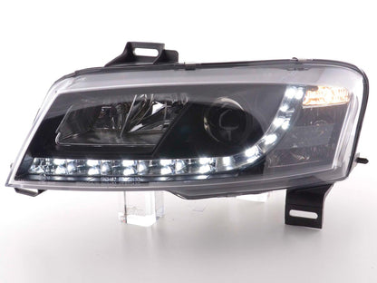 Scheinwerfer Set Daylight LED Tagfahrlicht Fiat Stilo Bj. 01-06 schwarz