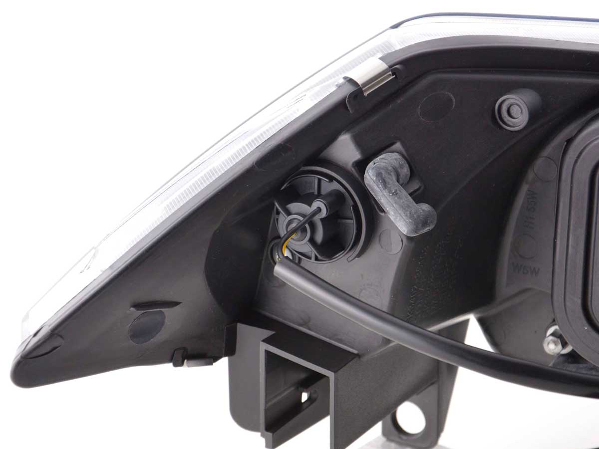 Scheinwerfer Set Daylight LED TFL-Optik Ford Fiesta Typ MK6 Bj. 03-07 chrom