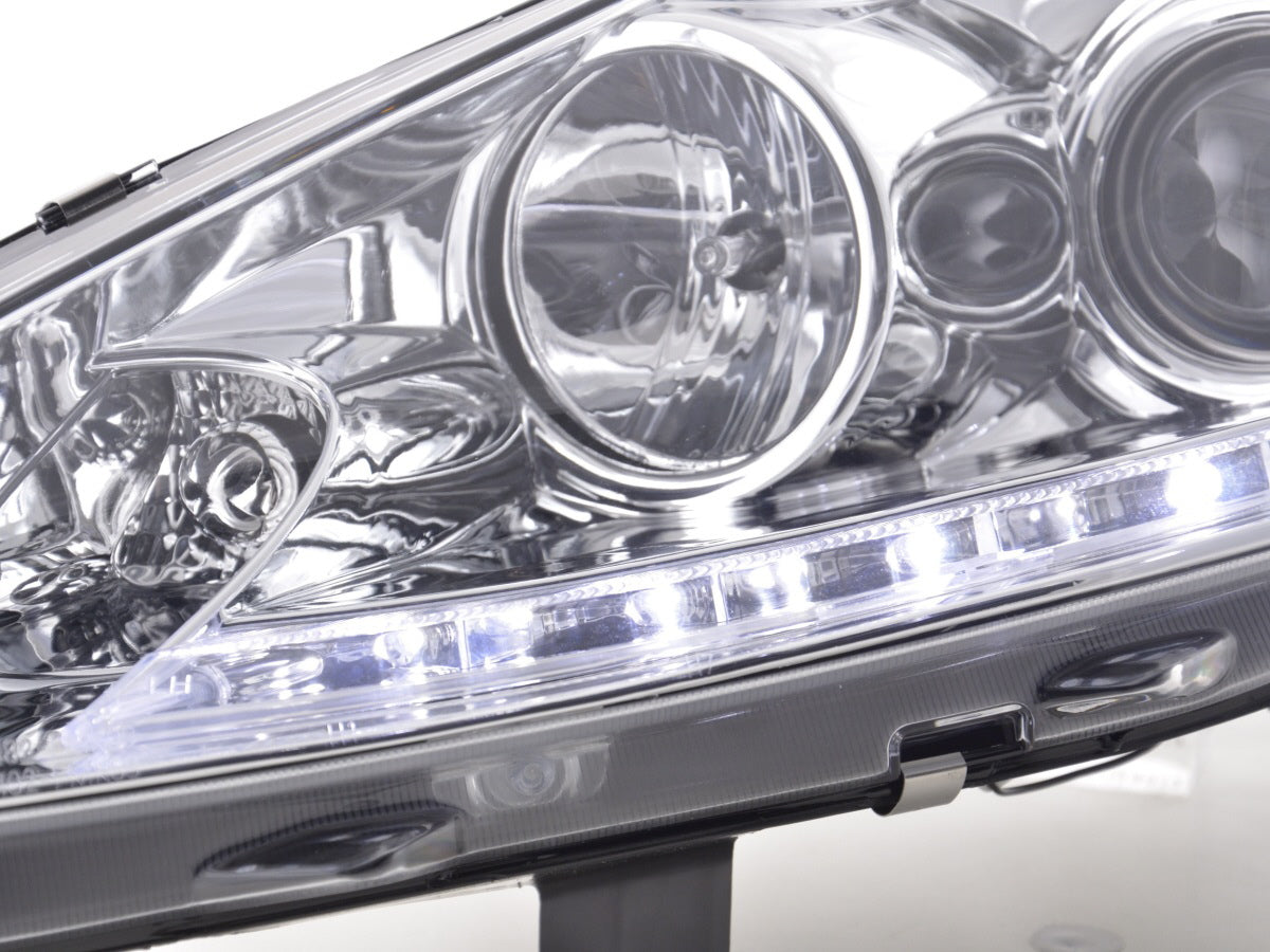 Scheinwerfer Set Daylight LED TFL-Optik Ford Fiesta  08-12 chrom