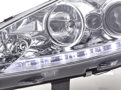 Scheinwerfer Set Daylight LED TFL-Optik Ford Fiesta  08-12 chrom