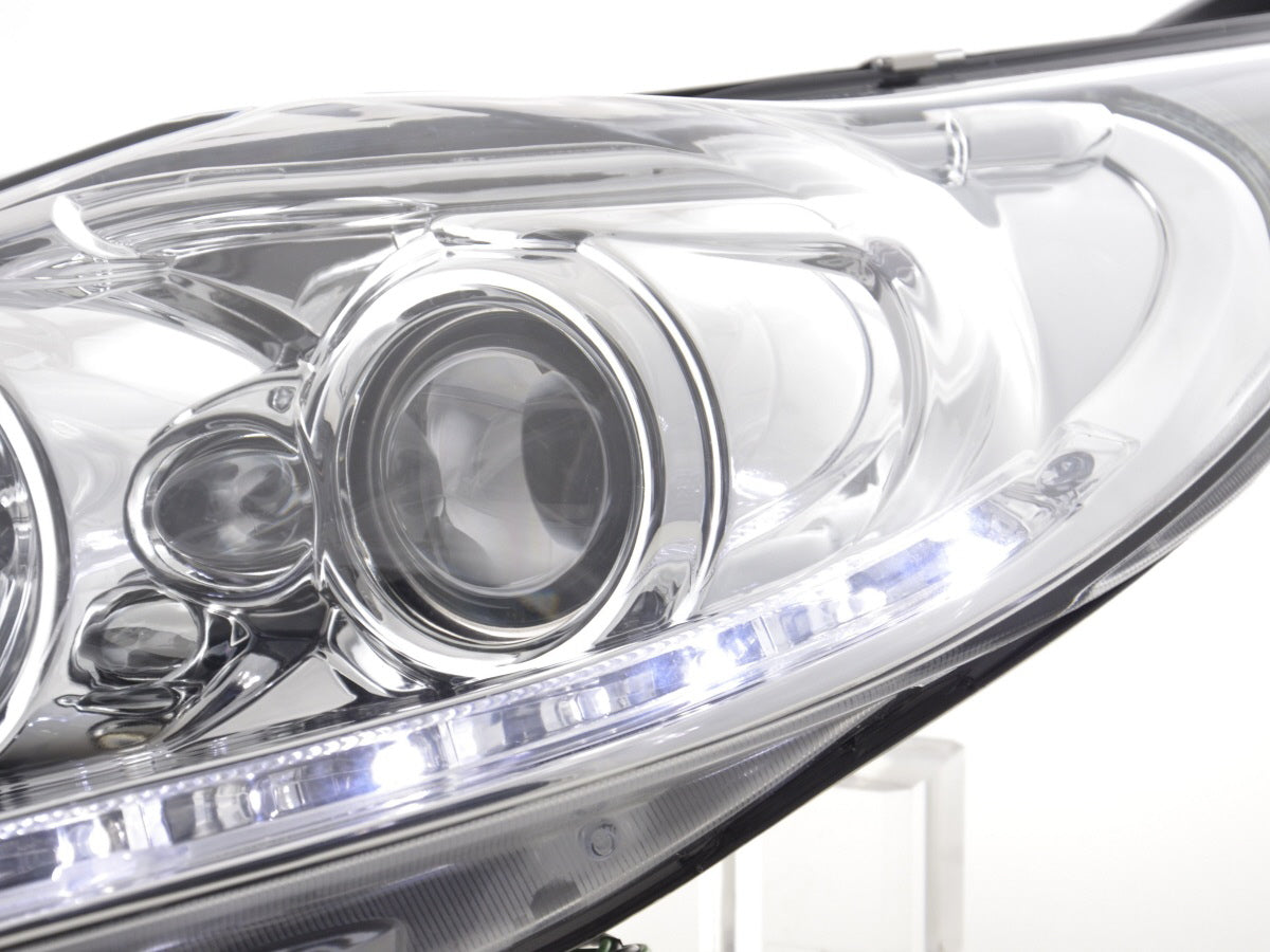 Scheinwerfer Set Daylight LED TFL-Optik Ford Fiesta  08-12 chrom