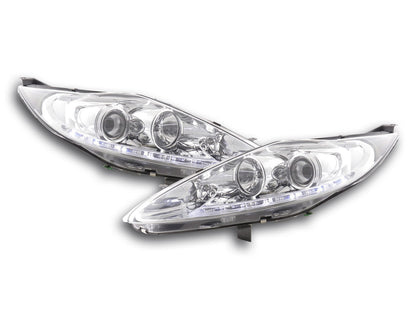 Scheinwerfer Set Daylight LED TFL-Optik Ford Fiesta  08-12 chrom