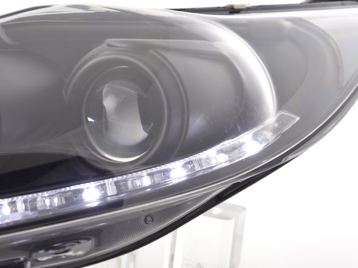 Scheinwerfer Set Daylight LED TFL-Optik Ford Fiesta  08-12 schwarz