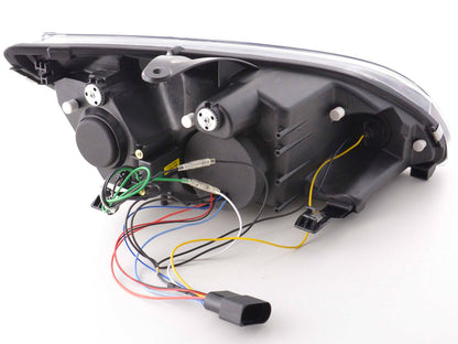 Scheinwerfer Set Daylight LED TFL-Optik Ford Focus 4/5-trg. Bj. 05-08 schwarz