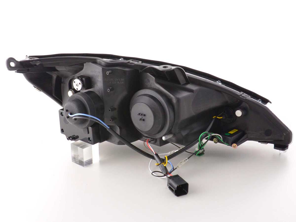 Scheinwerfer Set Daylight LED TFL-Optik Ford Focus 3/4/5-trg. Bj. 98-01 schwarz