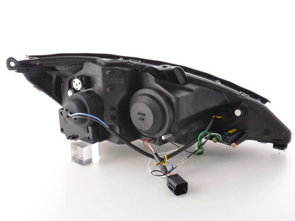 Scheinwerfer Set Daylight LED TFL-Optik Ford Focus 3/4/5-trg. Bj. 98-01 schwarz