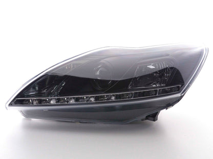 Scheinwerfer Set Daylight LED TFL-Optik Ford Focus 3/5-trg. Bj. 08- schwarz
