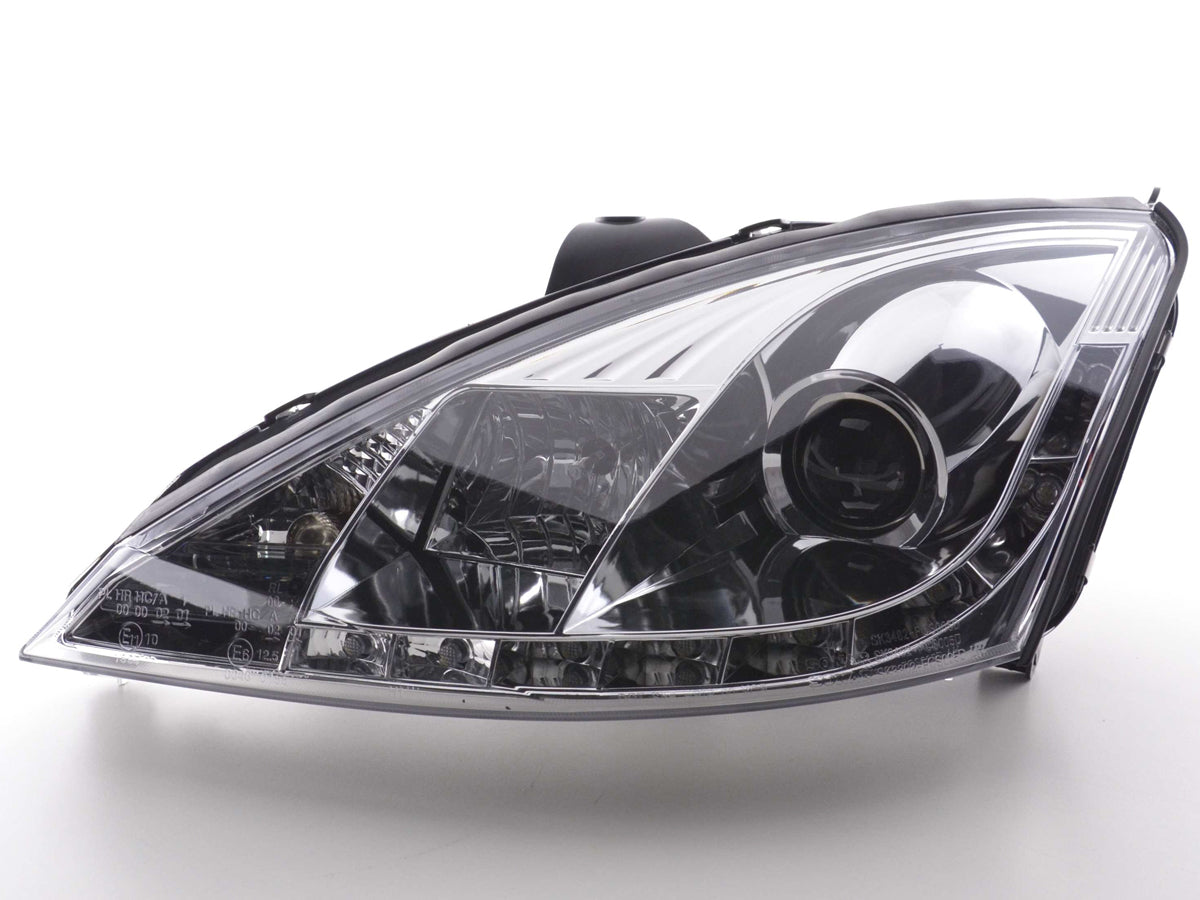 Scheinwerfer Set Daylight LED Tagfahrlicht Ford Focus 1 C170 chrom
