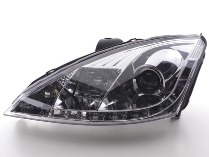 Scheinwerfer Set Daylight LED Tagfahrlicht Ford Focus 1 C170 chrom