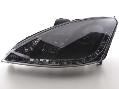 Scheinwerfer Set Daylight LED Tagfahrlicht Ford Focus 1 C170 schwarz