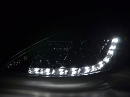Scheinwerfer Set Daylight LED Tagfahrlicht Ford Focus 1 C170 chrom