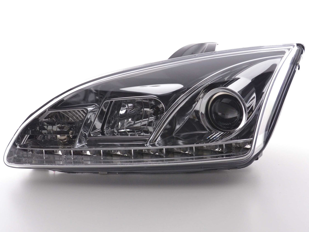 Scheinwerfer Set Daylight LED Tagfahrlicht Ford Focus 2 C307 chrom