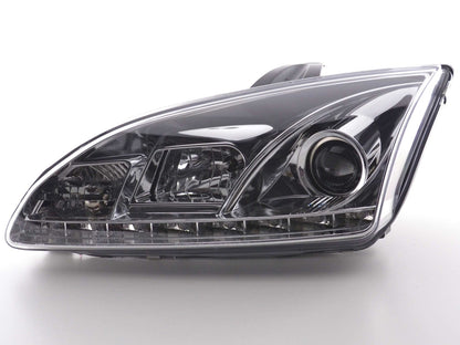 Scheinwerfer Set Daylight LED Tagfahrlicht Ford Focus 2 C307 chrom