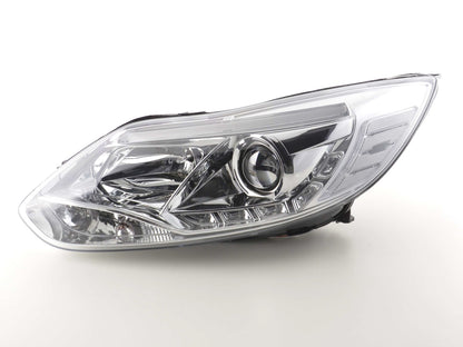 Scheinwerfer Set Daylight LED TFL-Optik Ford Focus 3 Bj. 2010- chrom