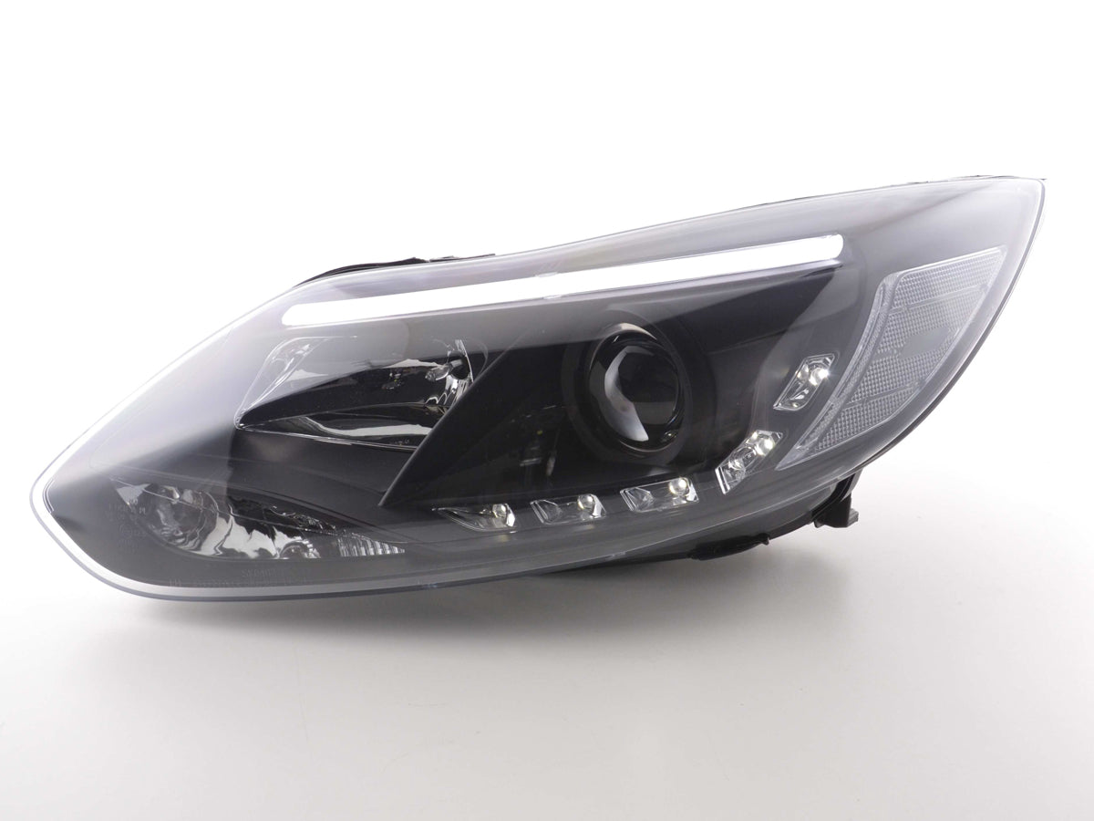 Scheinwerfer Set Daylight LED TFL-Optik Ford Focus 3 Bj. 2010- schwarz