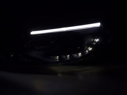 Scheinwerfer Set Daylight LED TFL-Optik Ford Focus 3 Bj. 2010- schwarz