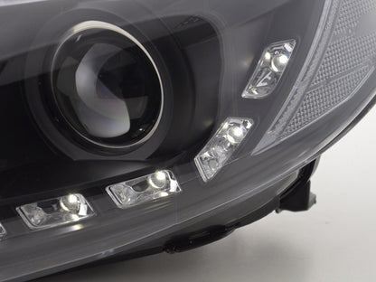 Scheinwerfer Set Daylight LED TFL-Optik Ford Focus 3 Bj. 2010- schwarz