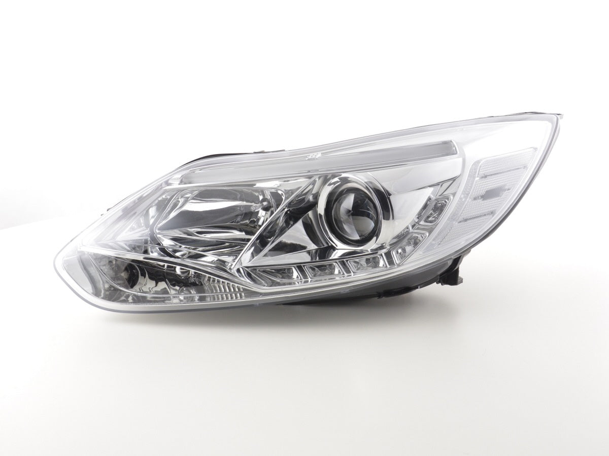 Scheinwerfer Set Daylight LED TFL-Optik Ford Focus 3 Bj. 2010- chrom