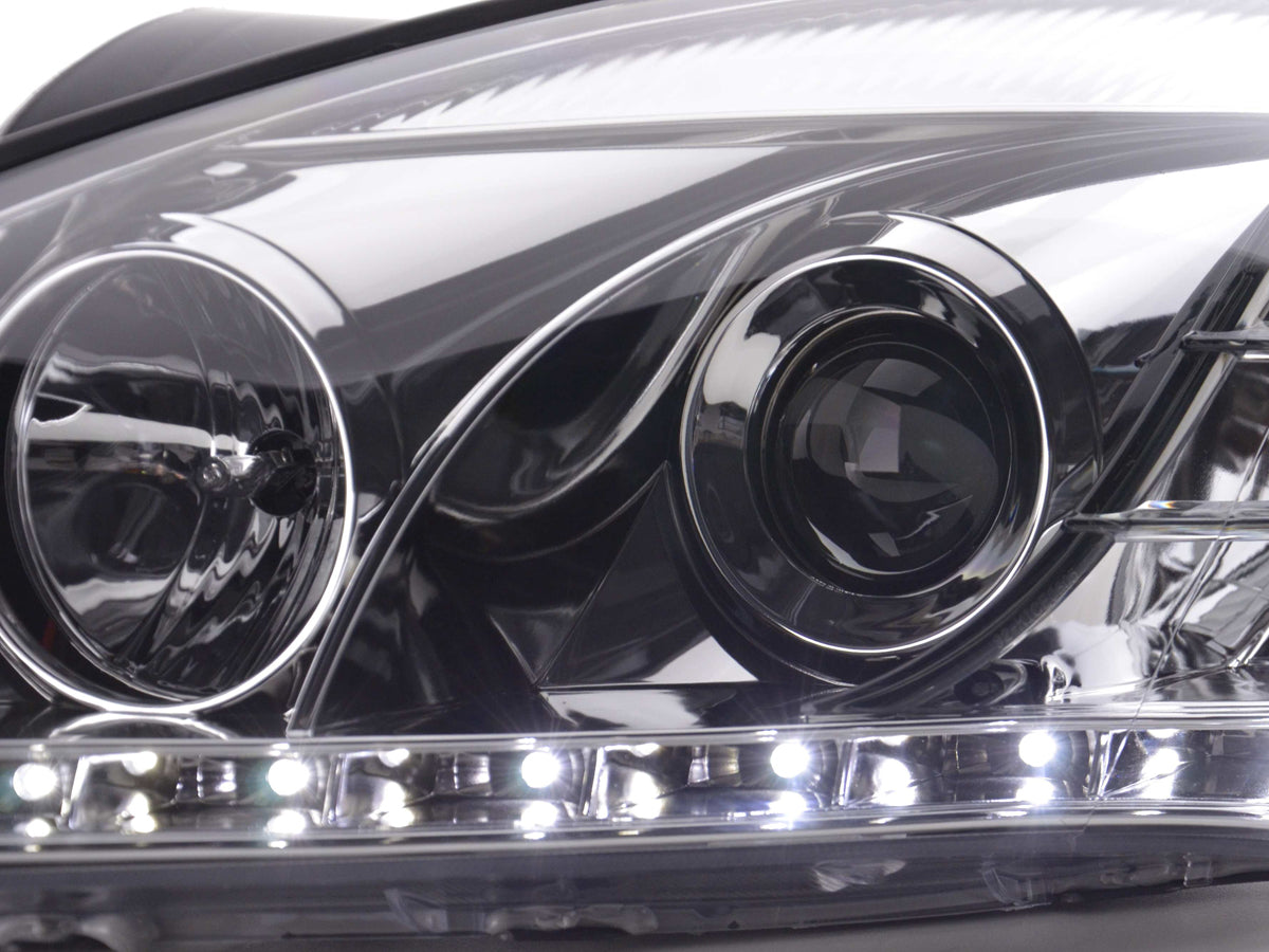 Scheinwerfer Set Daylight LED TFL-Optik Kia cee'd 5-trg. Typ ED Bj. 06-09 chrom