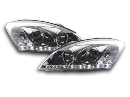 Scheinwerfer Set Daylight LED TFL-Optik Kia cee'd 5-trg. Typ ED Bj. 06-09 chrom