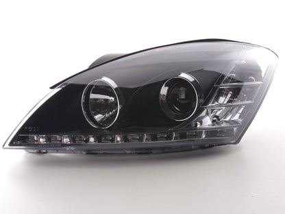 Scheinwerfer Set Daylight LED TFL-Optik Kia cee'd 5-trg. Typ ED Bj. 06-09 schwarz