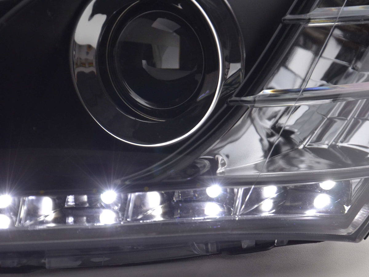 Scheinwerfer Set Daylight LED TFL-Optik Kia cee'd 5-trg. Typ ED Bj. 06-09 schwarz